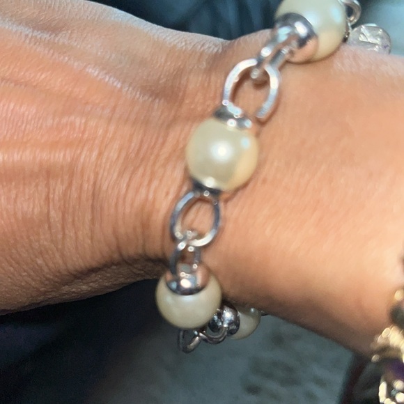 Pearl and Silver Bracelet Set !! Two for one price!! - Picture 4 of 4